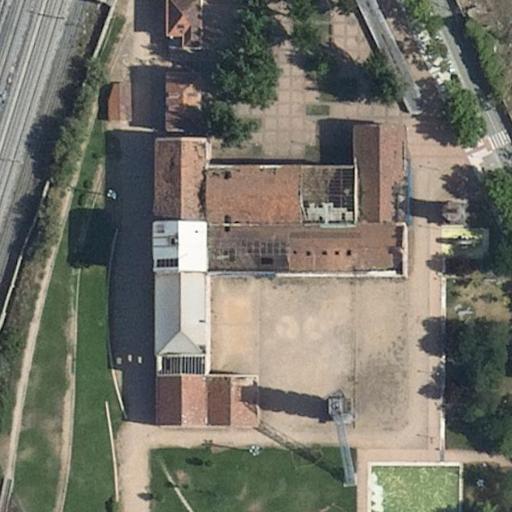Vista aérea de Antigua Azucarera, lugar abandonado en Valladolid