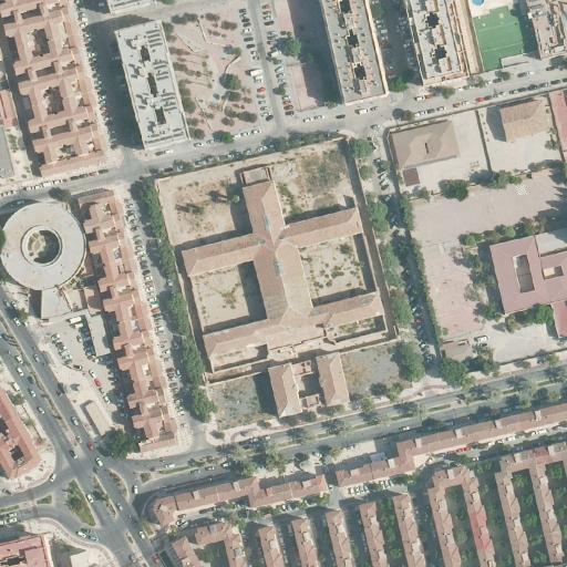 Vista aérea de Antigua Prisión Provincial de Málaga, lugar abandonado en Málaga