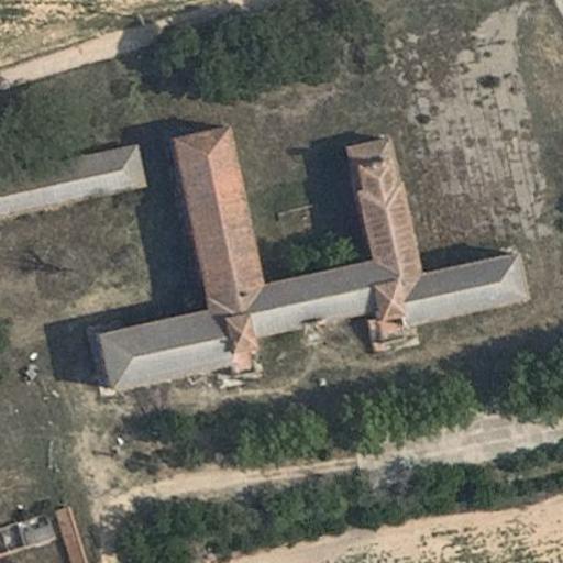 Vista aérea de Liceo Francés, lugar abandonado en Laguna de Duero (Valladolid)