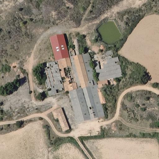 Vista aérea de Tejera, lugar abandonado en Oña (Burgos)